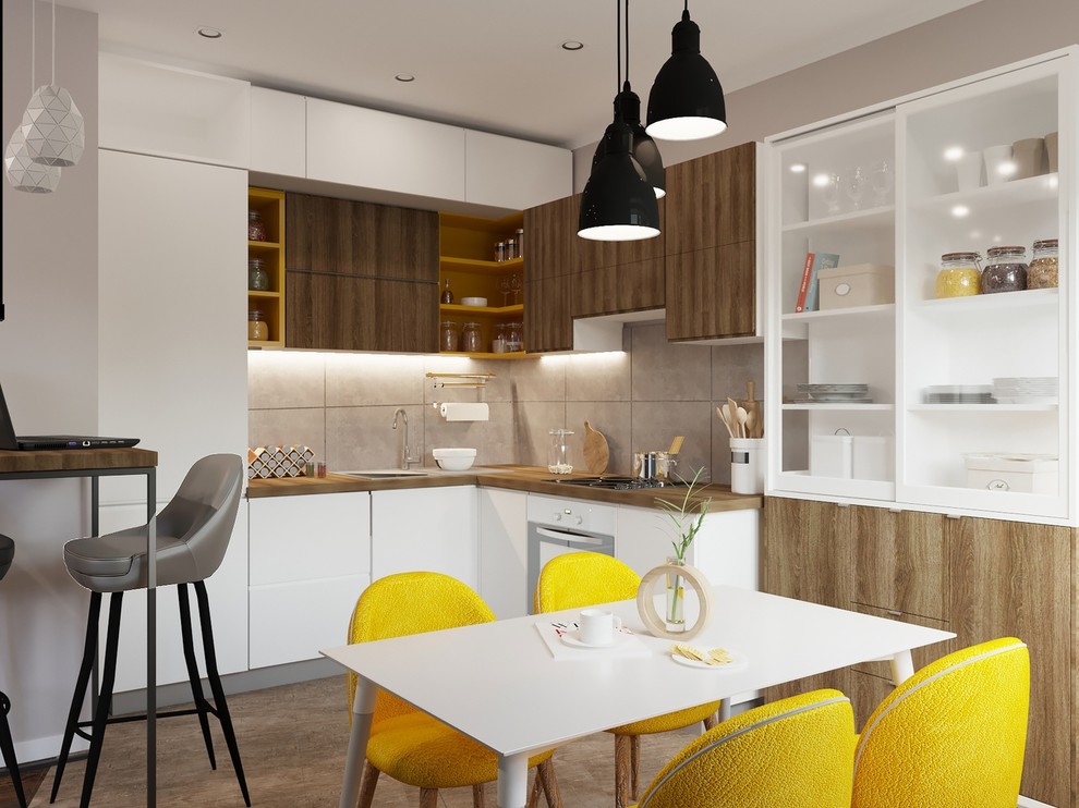 Дизайн - проект 2к. кв 74 м2 в ЖК "Парус" для молодой девушки