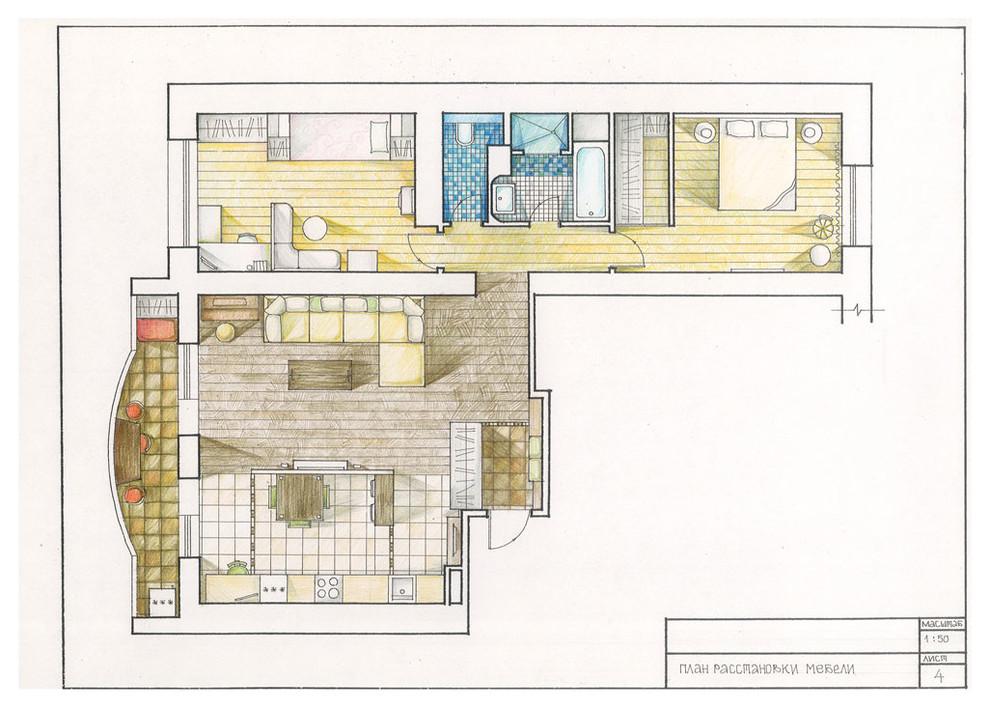 Проект квартиры г. Новосибирск ул. Овражная 2008г.