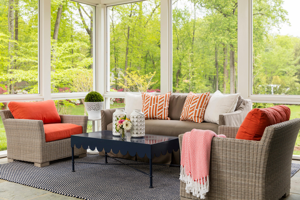 This is an example of a traditional sunroom in DC Metro.