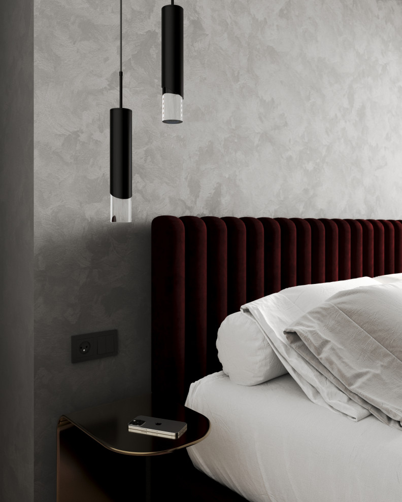 Стильный дом с красными акцентами