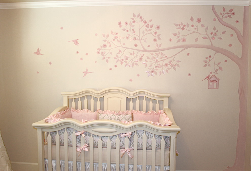 Photo of a traditional nursery in Dallas.