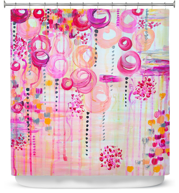 Atomic Pink Dreams Shower Curtain