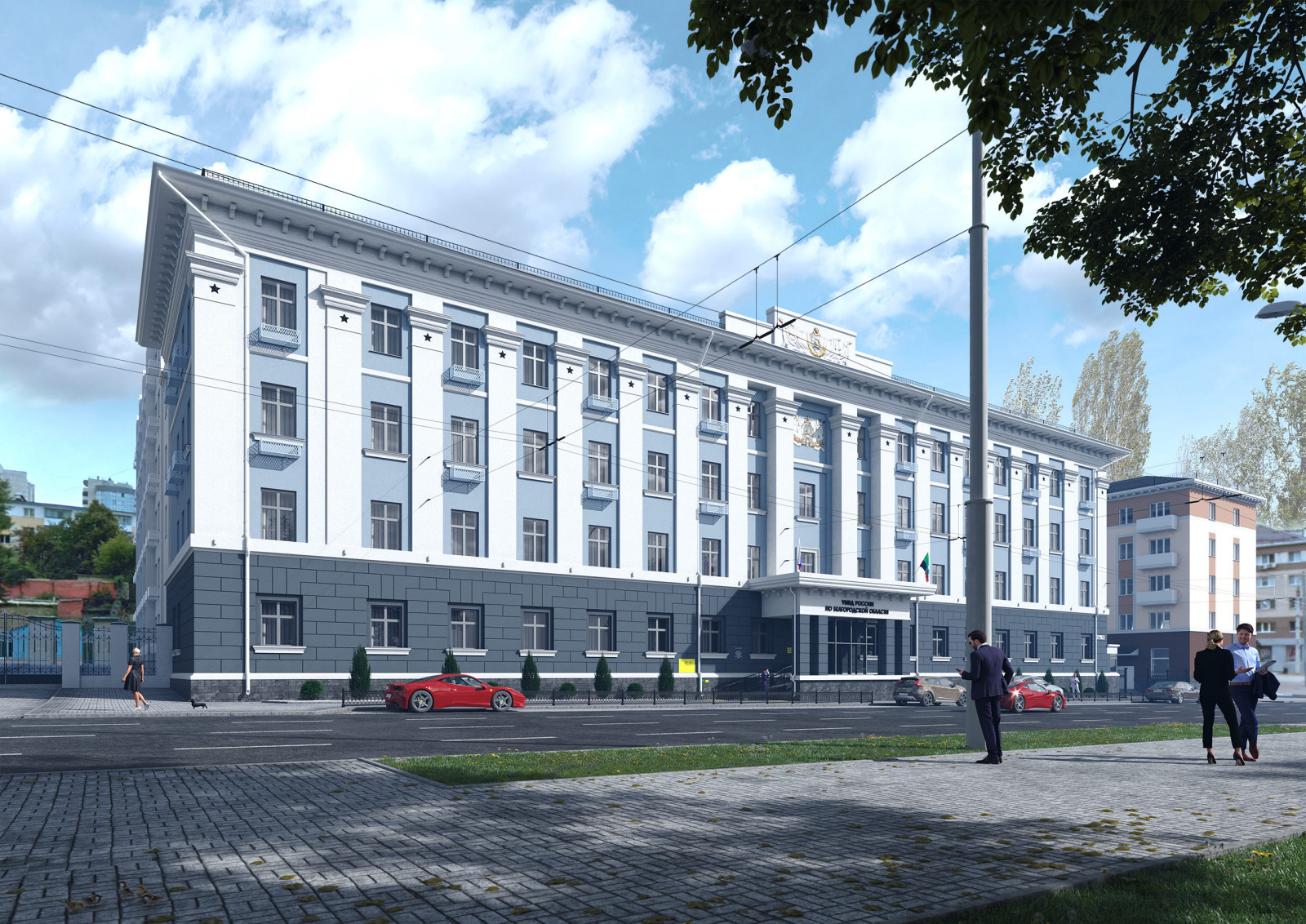 Проект капитального ремонта фасадов здания УМВД России по Белгородской области