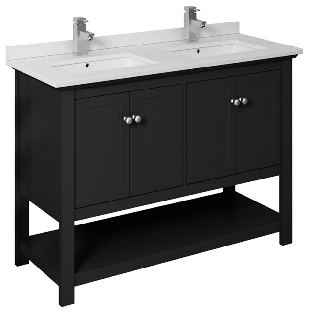Fresca Manchester 48 Double Sink Cabinet Top And Sinks
