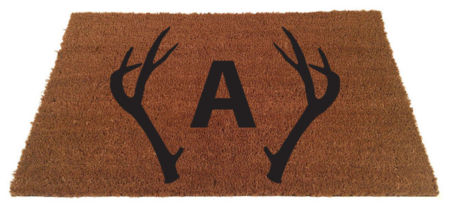 18 X30 Custom Antler Doormat Add Initial A