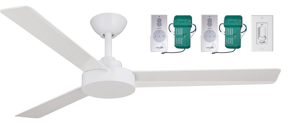 Minka Aire Roto 52 Ceiling Fan With Wall 2 Remote Control Bundle Flat White Contemporary Fans By Better Living Houzz Minka Aire Roto 52 Ceiling Fan With, Minka Aire Roto Ceiling Fan
