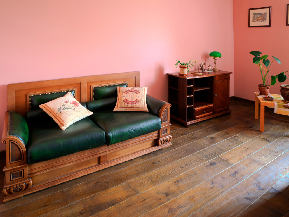 Паркетная доска из массива дуба Tantum Quercus в интерьере (квартира)