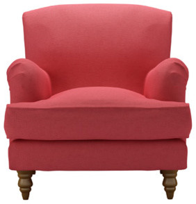 Snowdrop Armchair, Coral House Textured Cotton