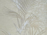 Aurora Cream and Gold Palm Leaf on Bamboo Texture Wallpaper GB4991 