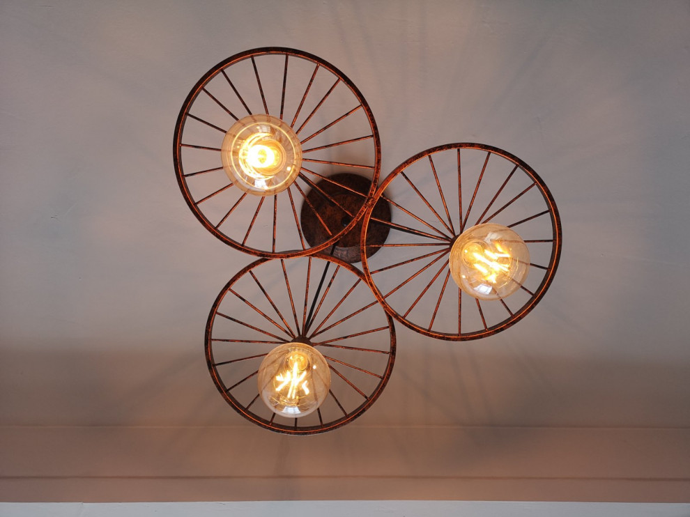 Photo of a medium sized industrial living room in Devon.