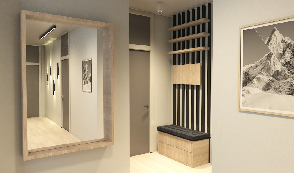 Дизайн проект в стиле  Хай тек  96 кв.м