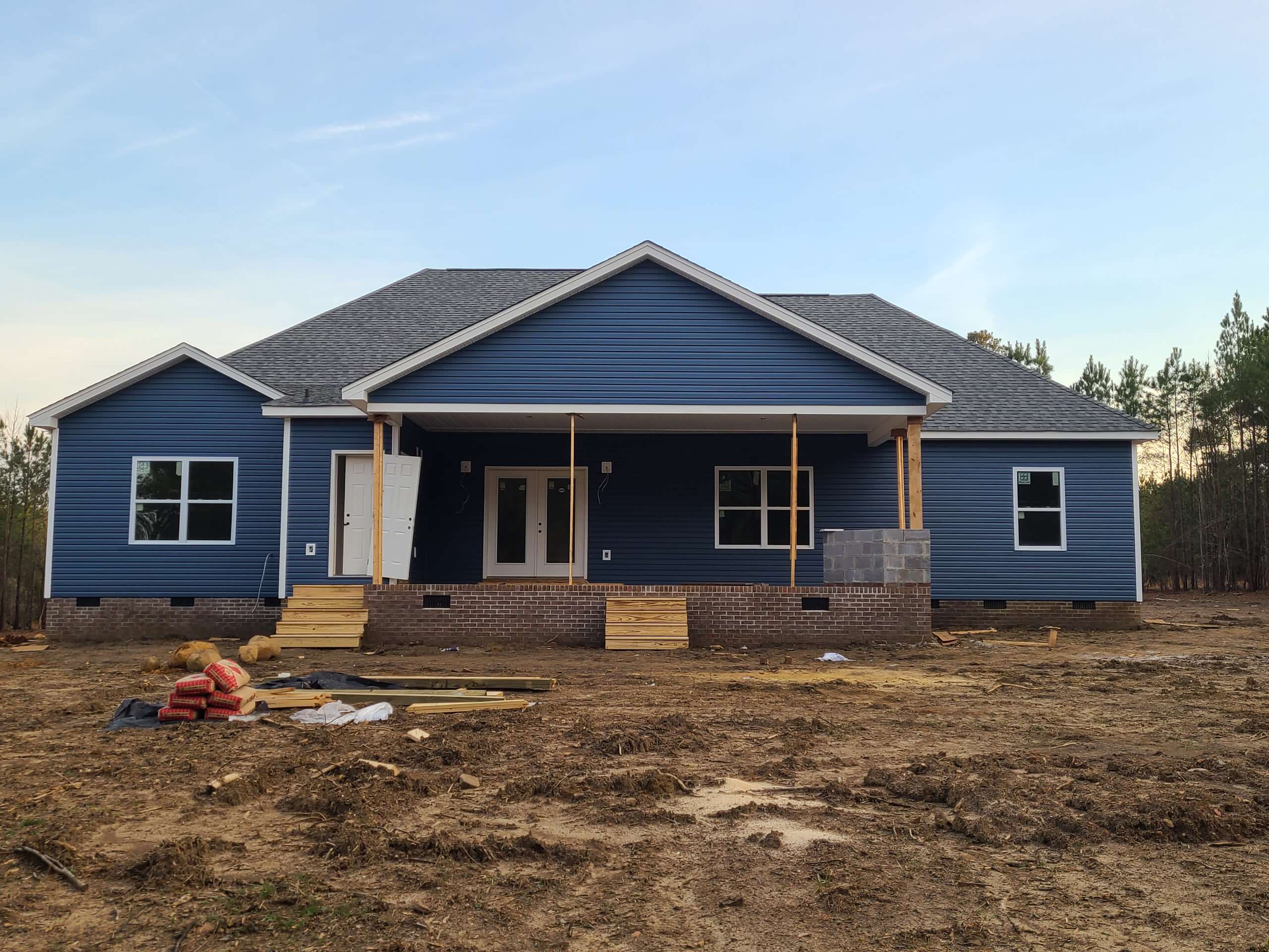 Blue Exterior and Siding