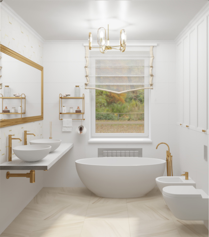 Проект интерьера двухэтажного дома