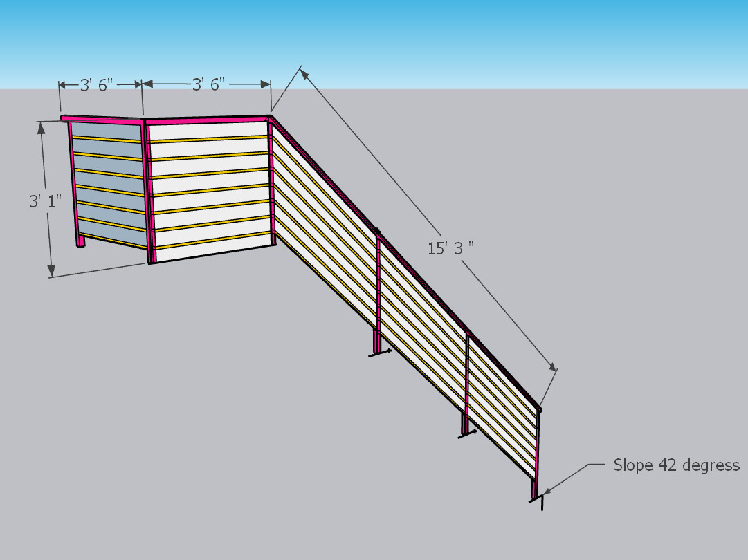 Replacing guardrail according to code