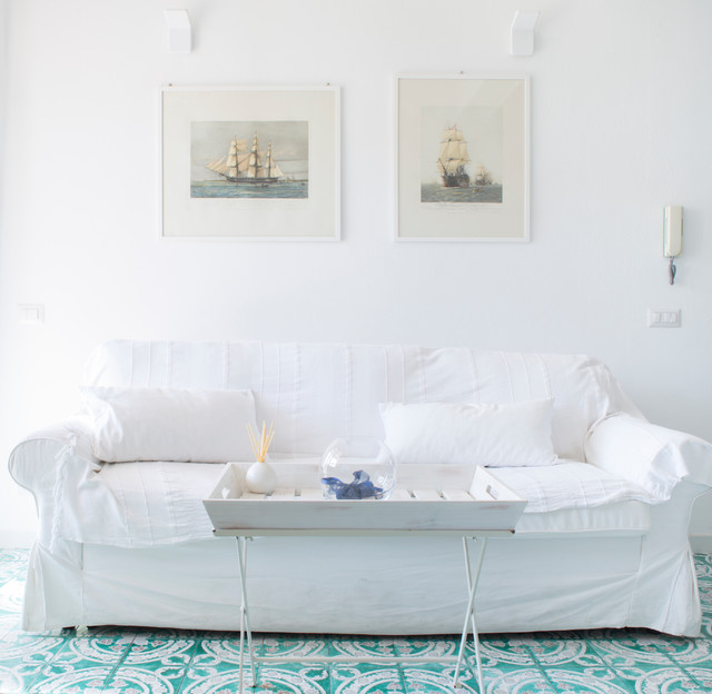Casa al Mare maritim-vardagsrum