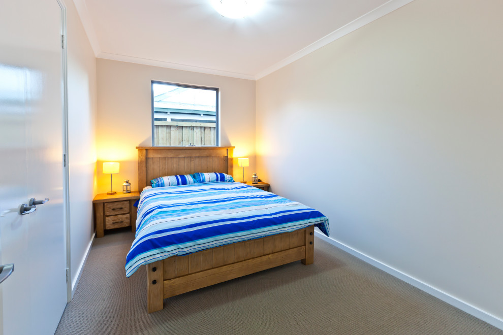 Photo of a mid-sized contemporary bedroom in Perth.