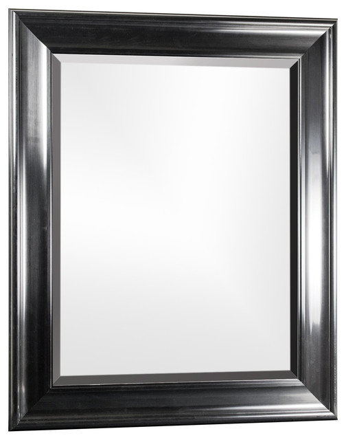 Elisa Black Antiqued Wall Vanity Mirror