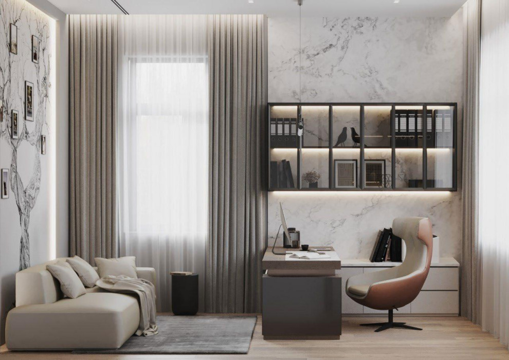 Просторный дом в светлых оттенках