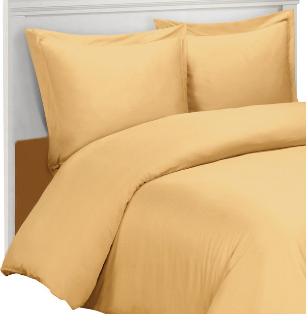 100 Bamboo Viscose Soft Duvet Cover Set, King/Cal King Contemporary