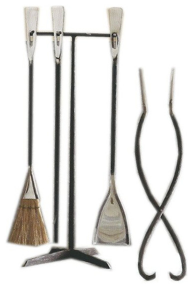 Roost - Bark Hearth Fireplace Tool Set & Reviews | Houzz Forged from stainless steel with bark texture. 10" x 7" x 28". By Roost.