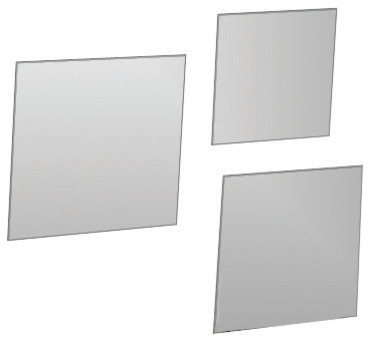 Decorative Wall Bathroom Self Adhesive Square Mirrors 3 Diameters Decorative Wall Bathroom Self Adhesive Square Mirrors 3 Diameters Set Of