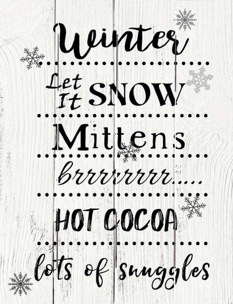 Winter Pallet Art Contemporary Prints And Posters by Furniture