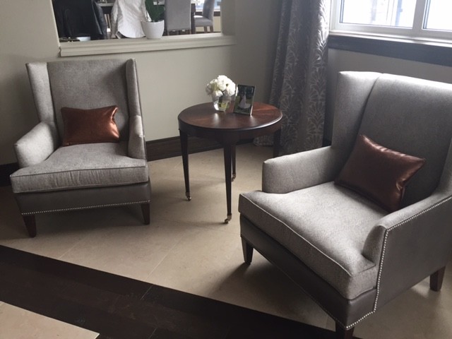 Transitional dining room photo in Ottawa