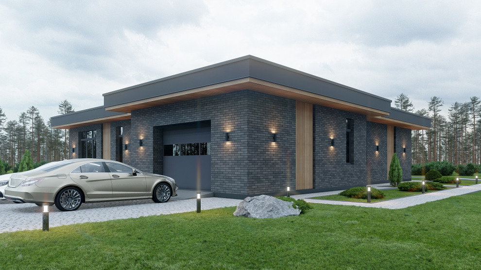 Проект одноэтажного дома в стиле Прерий 230 кв.м