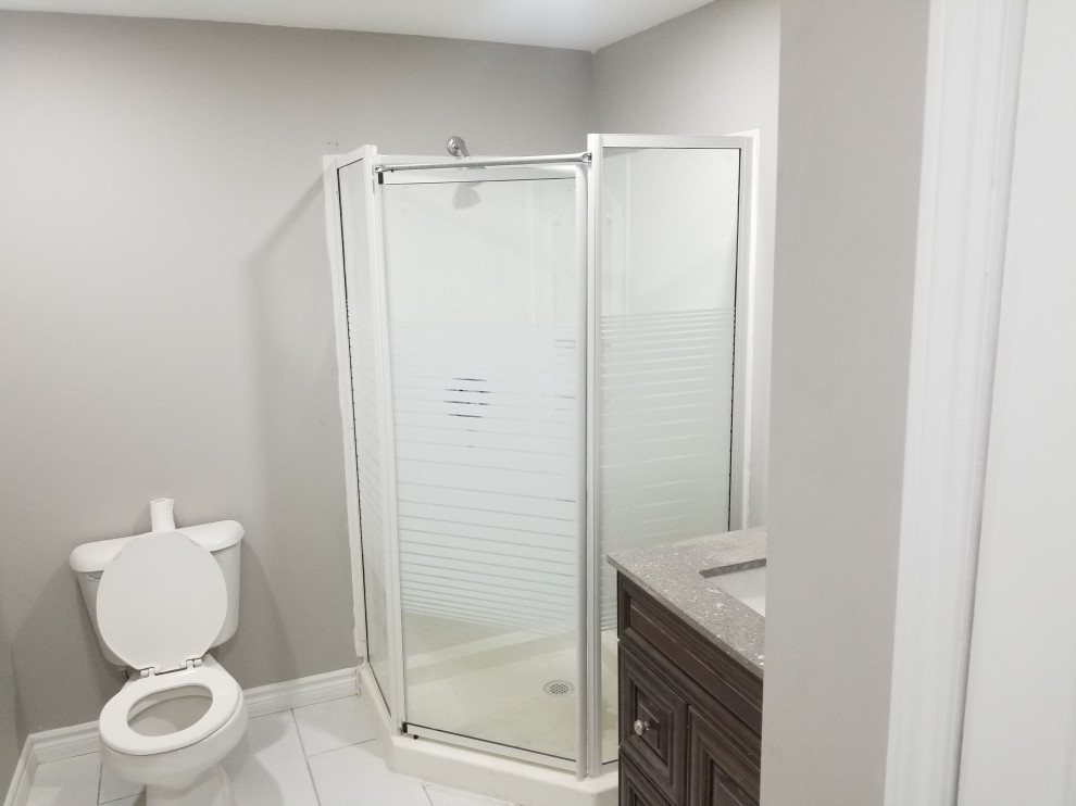 Basement Remodel- Bathroom, Laundry, and Entertainment Area