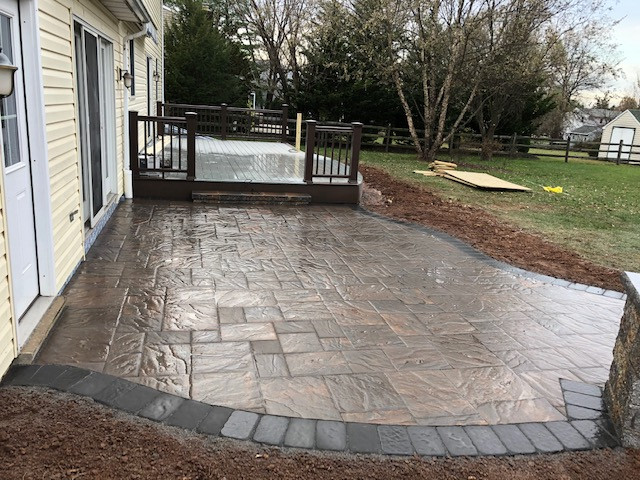 Interlocking Concrete Patio/Composite Deck
