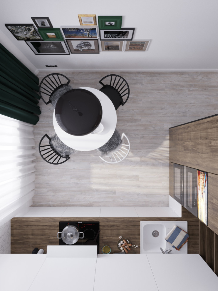 Кухня вид сверху