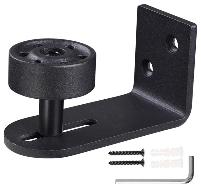 Floor Guide Roller Adjustable Wall Mount Flat Bottom Stay For Sliding Barn Door