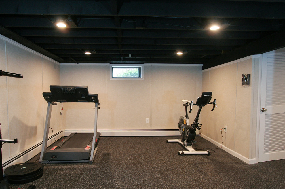 Example of a home gym design in Boston