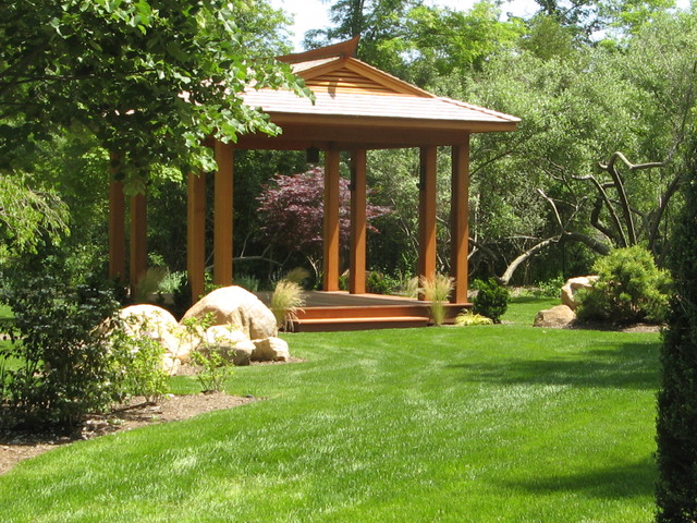 Zen Garden w Yoga & Amethyst Meditation Pavilion - Asian ...