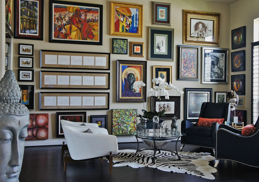 Floor to ceiling gallery walls filled with stuff!