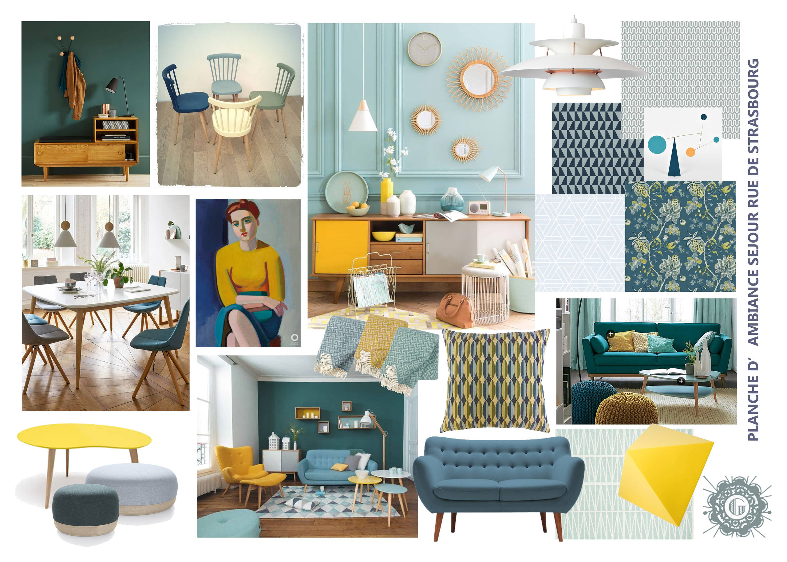 Un salon contemporain aux accents scandinaves