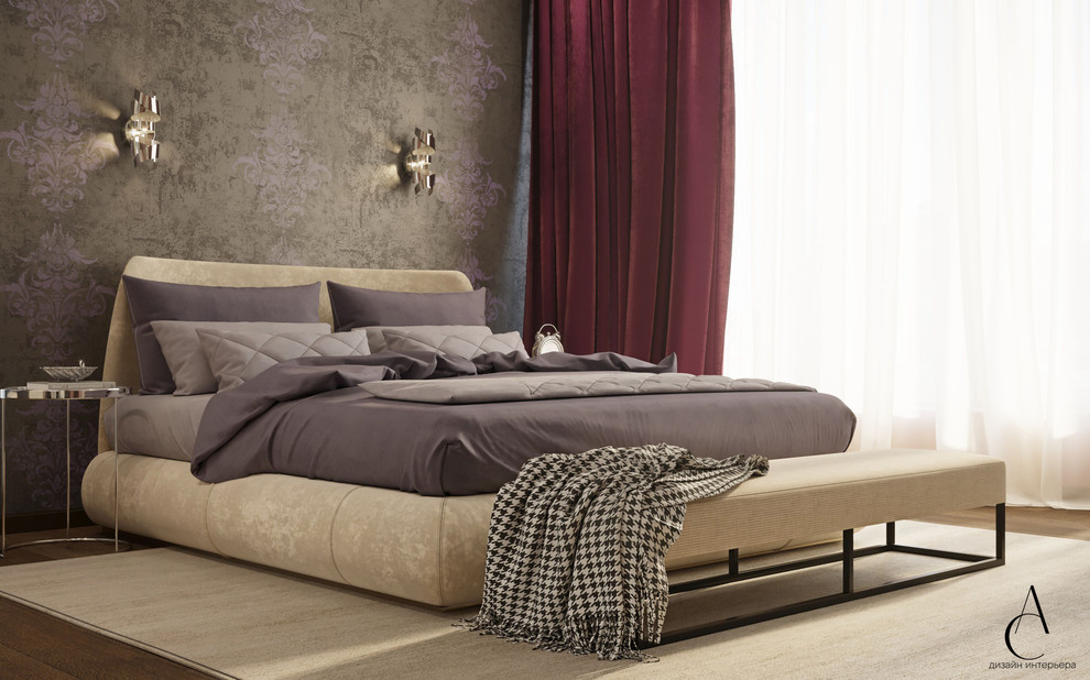 СПАЛЬНАЯ В ЧАСТНОМ ДОМЕ КОТТЕДЖНОГО ПОСЕЛКА НОВАЯ РАССОХА