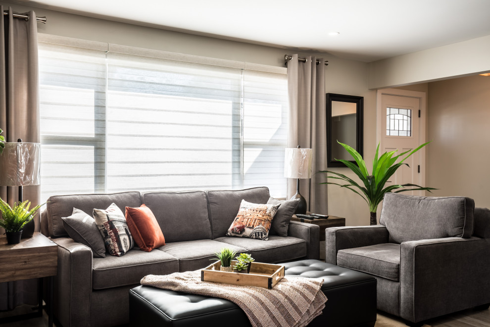 Home design - transitional home design idea in Edmonton