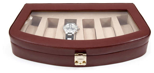 Leather 6 Watch Case Contemporary, Leather Watch Case Uk