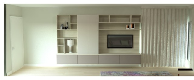 3D Visuals of Bespoke Furniture modern-living-room