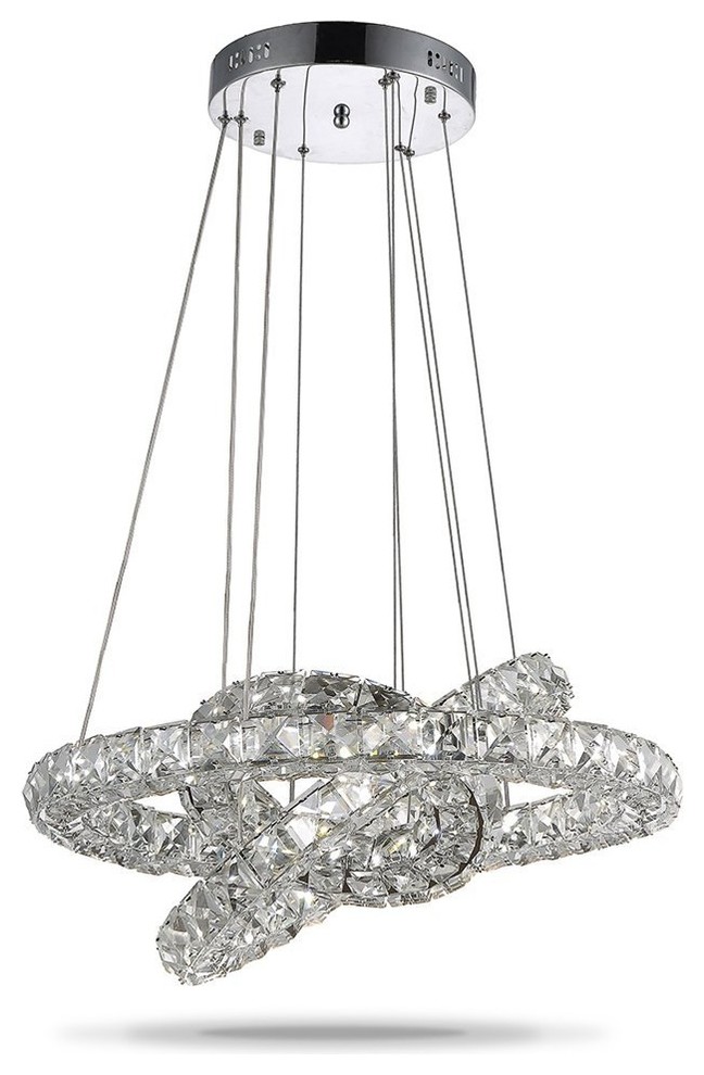 K9 Crystal Chandelier Pendant Lamp Ceiling Light Lighting Fixtures 60/80CM LED