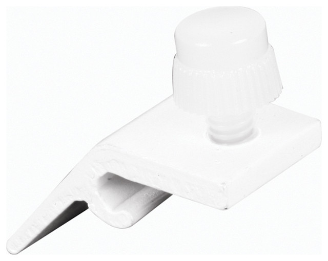 7/16" White, Deep Reach Storm Door Panel Clip, 8Pack Traditional