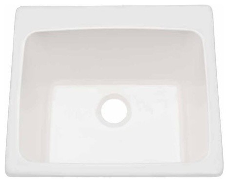 Mirabelle Mirls2522 Medford Acrylic Utility Sink Fixture White