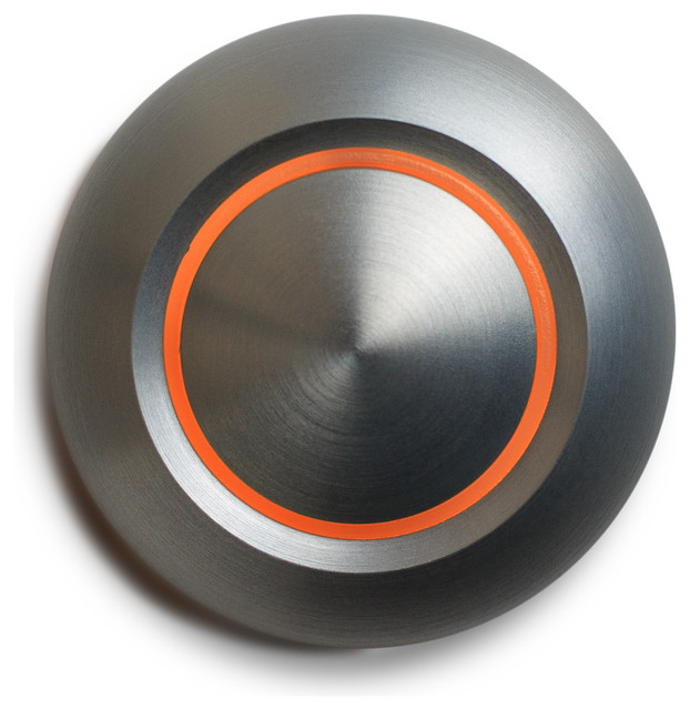 True Doorbell Button, Orange/Aluminum