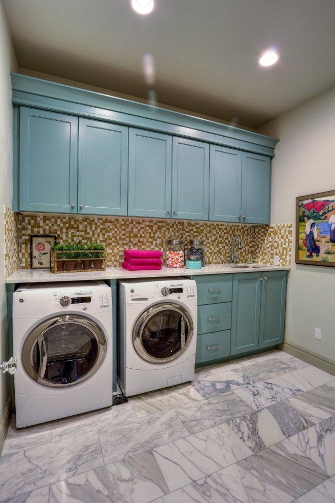 Inspiration for an eclectic laundry room in Salt Lake City.