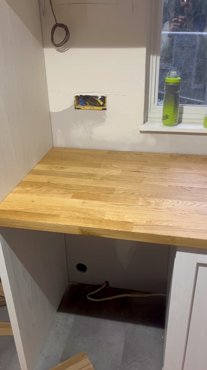 Kitchen Remodel with Butcher Block Counter