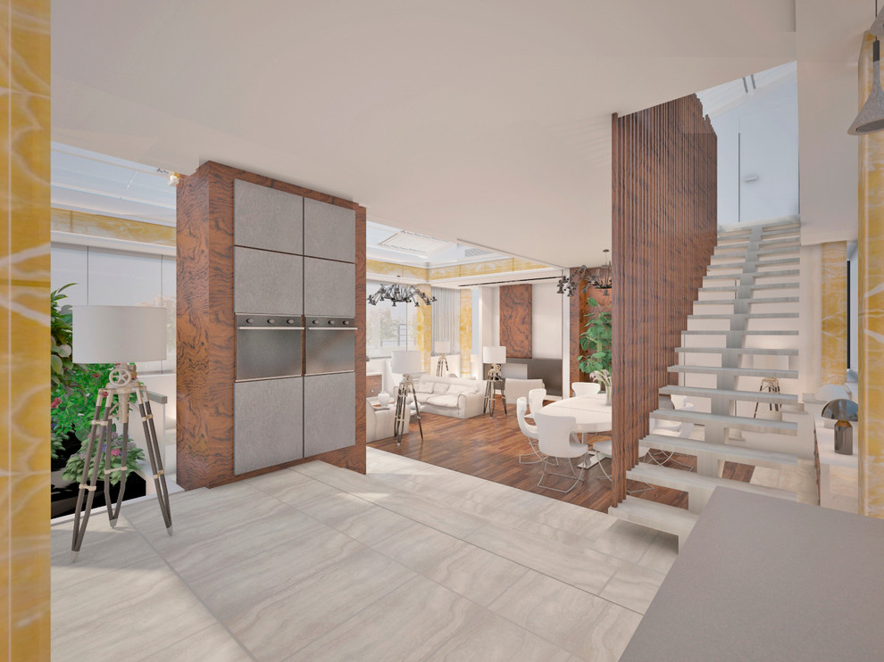 Проект 79 - Интерьер двухуровневой квартиры (4 вариант)