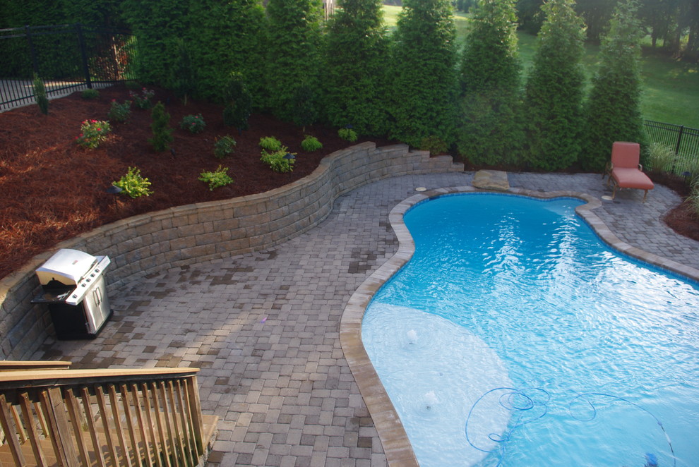 Trendy pool photo in Raleigh