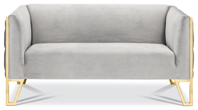 Kara Tufted Love Seat - Contemporary - Loveseats - by LIEVO | Houzz