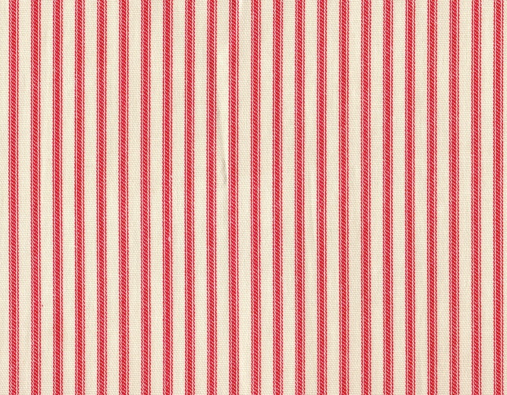 50W X 84L Shower Stall Curtain Cherry Red Ticking Stripe